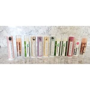 Lip Balms Lot Of‎ 12 Sealed Variety Of Flavors And Brands All New!